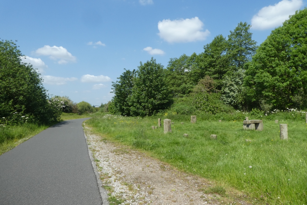 NCN67 and stone circle © DS Pugh :: Geograph Britain and Ireland