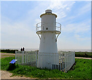 ST3382 : East Usk Lighthouse by Carroll Pierce