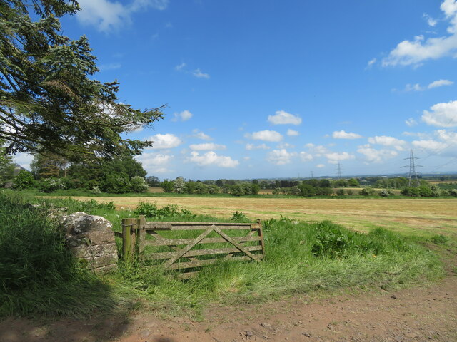 Field entrance at Wester Howlaws