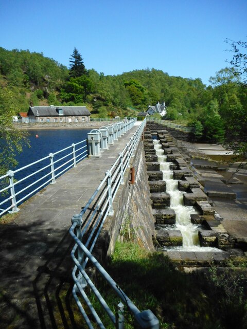 Loch Katrine Dam and fish ladder