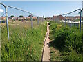 Footpath towards new houses, North Hykeham