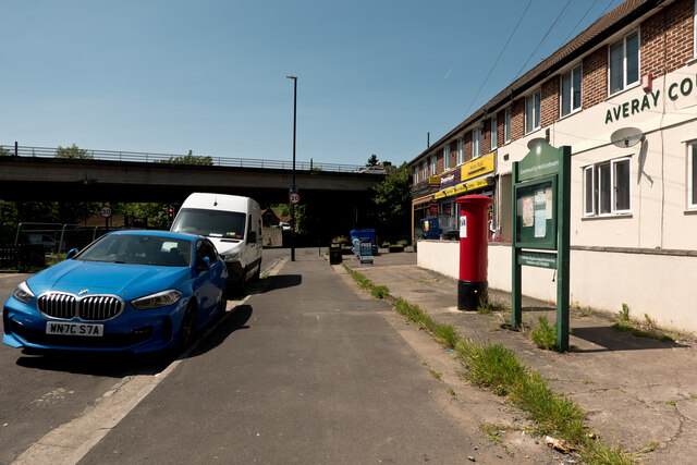 Retail premises on Averay Road and the M32 flyover