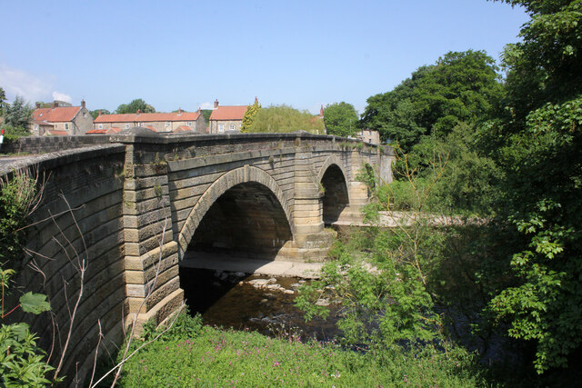 Tanfield Bridge over the river Ure,... © Jo and Steve Turner ...