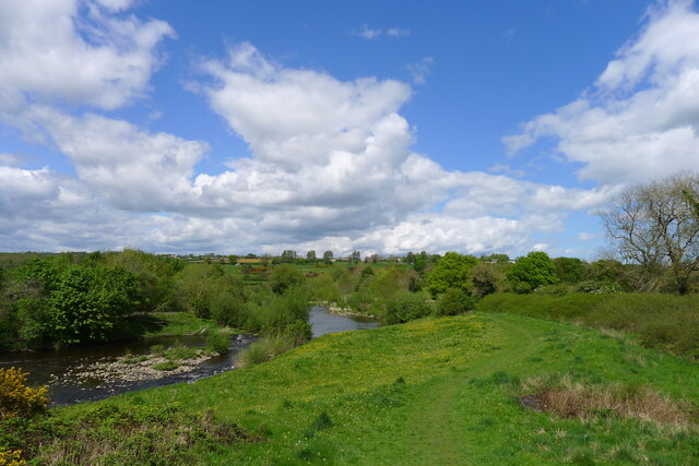 The Weardale Way following the river... © Tim Heaton :: Geograph ...