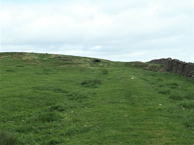 Public footpath approaching a former quarry