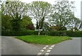 Road junction with fingerpost, Hoo