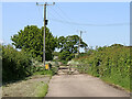 Farm road west of Coven Heath in Staffordshire