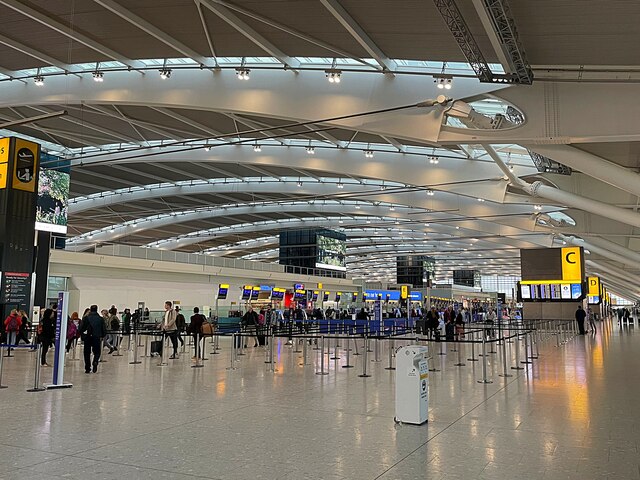 Check-in Area at Heathrow Terminal 5