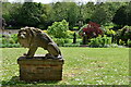 Lavenham Hall and Sculpture Garden: Lion sculpture