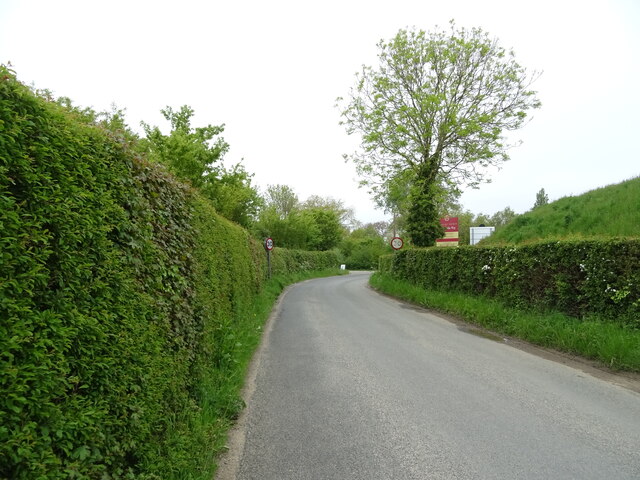 Framlingham Road towards Laxfield