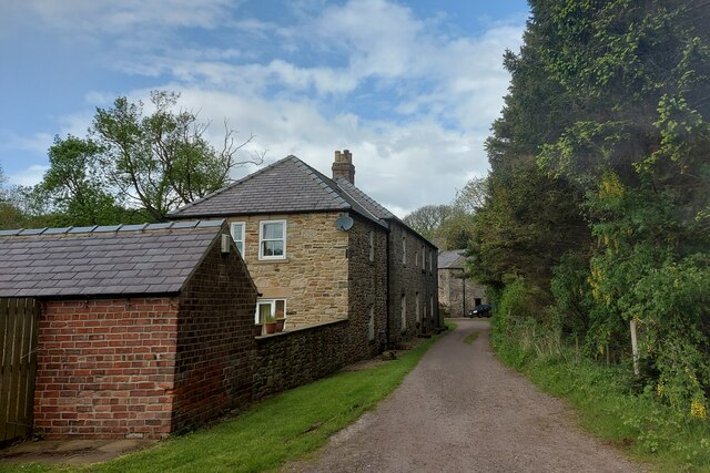 The Weardale Way passing The Cottage and Croxdale Wood House