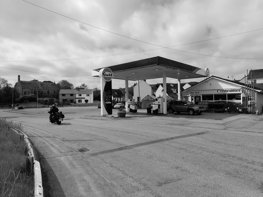 Study of a Gasoline Station © David Bremner ccbysa/2.0 Geograph Britain and Ireland