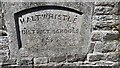 School date stone in wall on north side of Fair Hill