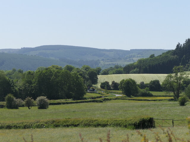 B4368, Aston on Clun © Richard Webb :: Geograph Britain and Ireland