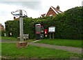 KX100 telephone box and Elizabeth II postbox, Chillesford