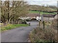 Road to the car park at Leasow Field