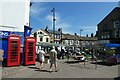 Phone boxes and market