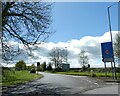 SO4007 : South-west exit from A40 Raglan roundabout by David Smith