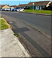 Patched pavement, Meadow Road, Stonehouse, Gloucestershire