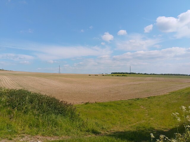 Farmland east of White Hill