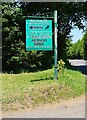 Sign for Bissell Wood Equestrian Centre, Deansford Lane, near Blakedown, Worcs