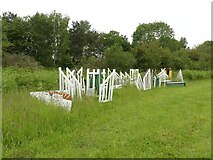 SK6049 : Equestrian jump fences by Alan Murray-Rust