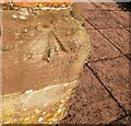 Benchmark on the tower of Marchington St Peter