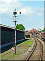 Severn Valley Railway approaching Kidderminster in Worcestershire