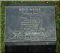 Birch Avenue plaque