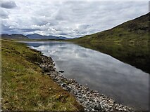 NN4781 : Flat calm on Lochan na h-Earba by David Medcalf