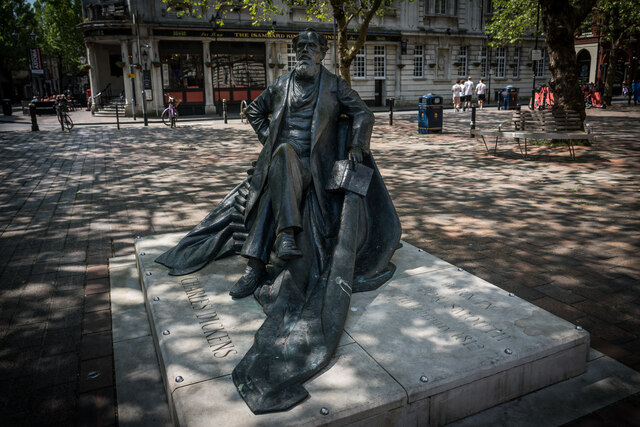 Charles Dickens Statue, Portsmouth © Brian Deegan :: Geograph Britain ...