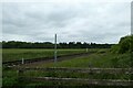 Railway at Flaxby Grange, Goldsborough Access level crossing