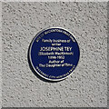 Josephine Tey blue plaque, Castle Street