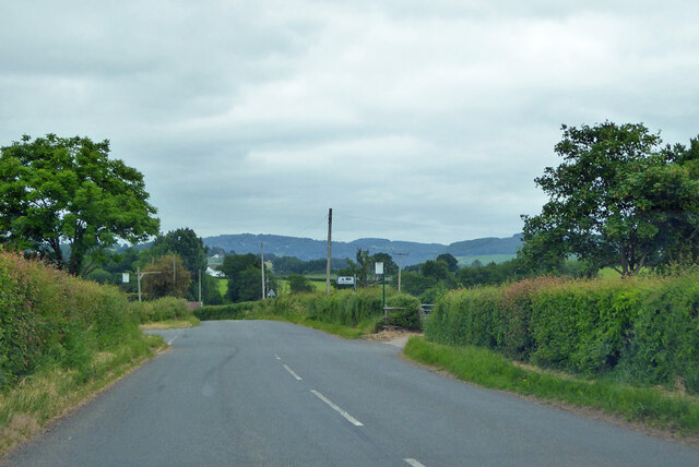 Road Towards Mitchel Troy And Monmouth © Robin Webster Geograph