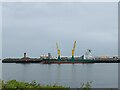 The MV Cellus at Greenwells Quay, Port of Sunderland