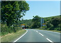 A487 at Dinas Cross village boundary