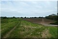 River embankment and farmland