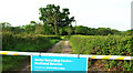 Entrance to sewage works near Beaulieu Wood