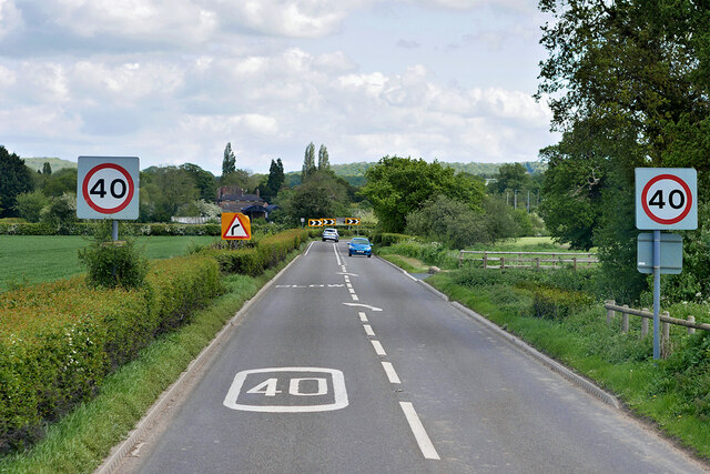 A458 near to Cressage © David Dixon cc-by-sa/2.0 :: Geograph Britain ...