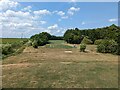 TL2887 : Old Nene Golf Course - The 2nd hole, tee and fairway by Richard Humphrey