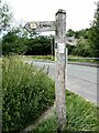 Signpost for many paths at Greenfields Way