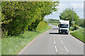 Mercedes Truck passing Aston Farm on the A458