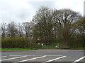 Field entrance and footpath off the A44