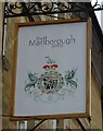 Sign for the Marlborough Arms public house