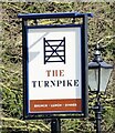 Sign for the Turnpike public house