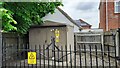 Electricity substation on north side of Grantham Lane opposite Northfield Road