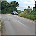 End of the 30 zone beyond the northern edge of Broad Oak, Herefordshire