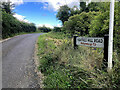 Road sign along Yewtree Road, Ballynalargy