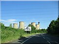 Approaching  Drax  Power  Station  on  the  A645