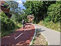 Cyclist on the Bristol and Bath cycleway